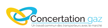 Logo Concertation gaz - Démarche d'écoute du marché engagé par les transporteurs de gaz naturel