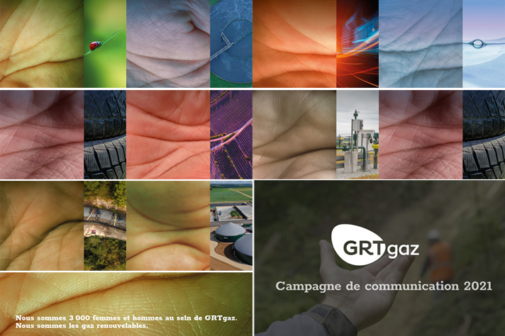 Visuals of the 2021 GRTgaz communication campaign