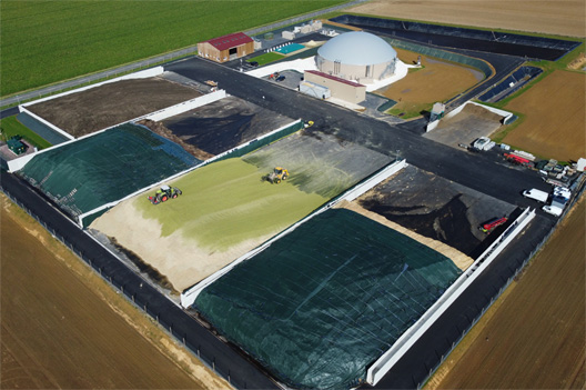 Unité de méthanisation Biogaz du Multien située à May-en-Multien (Seine-et-Marne)