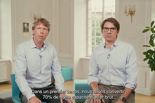Jonathan Weber, directeur général de Stahl Holding Saar et François Martin, business developer hydrogen de GRTgaz : vidéo