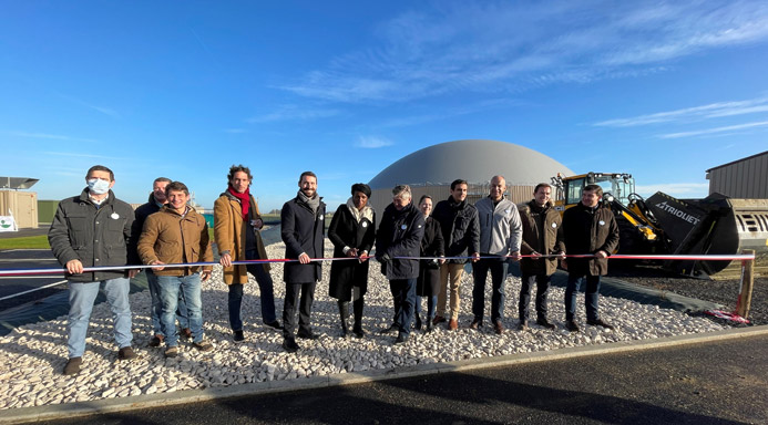 Inauguration de l'unité de méthanisation Biogaz du Multien située à May-en-Multien (Seine-et-Marne) - 11 décembre 2021