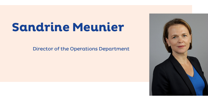 Portrait of Sandrine Meunier, Director of the Operations Department